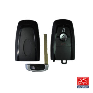 Ford - Carcasa de llave tipo tarjeta con hoja y 3 botones KS-48